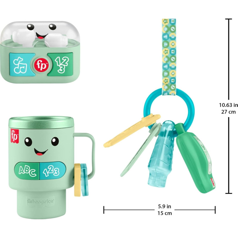 Розвиваючий ігровий набір Fisher Price Baby Toys Laugh and Learn Ready to Go Gift Set