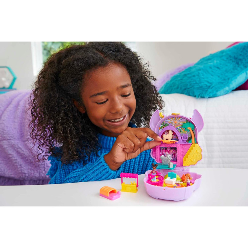 Ігровий набір Поллі Покет Пригоди в таборі Лам Polly Pocket Compact Playset Llama Camp Adventure