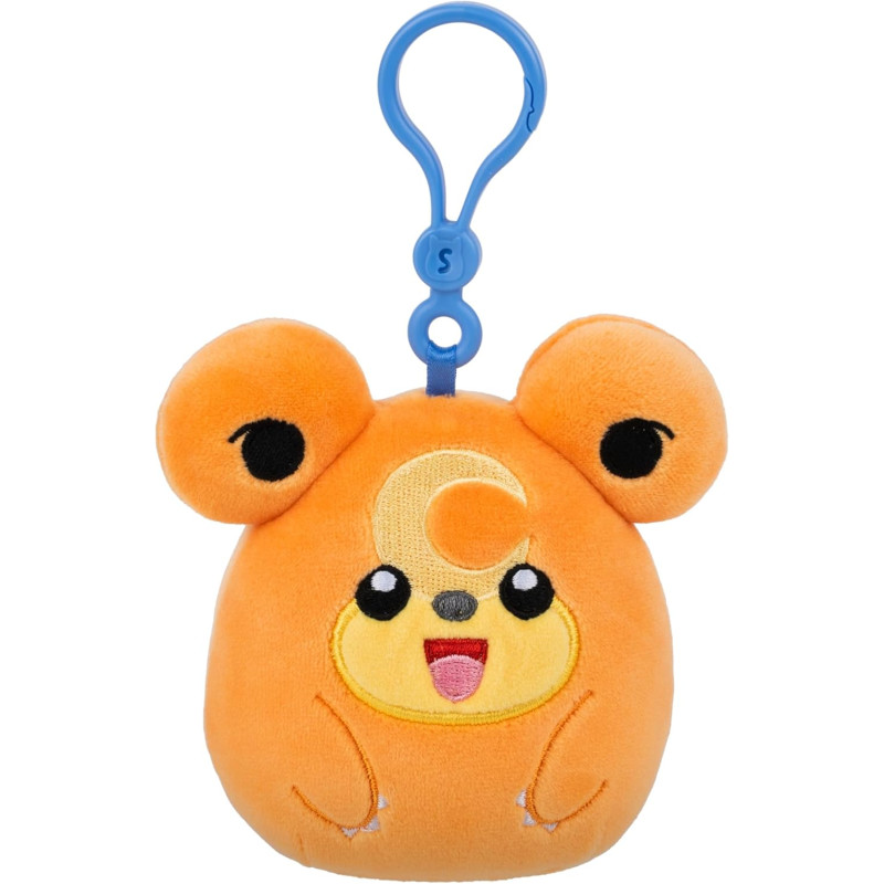 Плюшевий брелок покемон Squishmallows Original Pokémon Teddiursa Clip