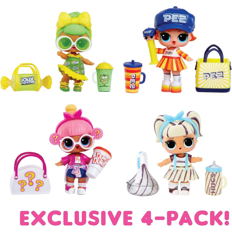 Ігровий набір ЛОЛ Сюрпіз L.O.L. Surprise! Loves Mini Sweets Dolls 4-Pack