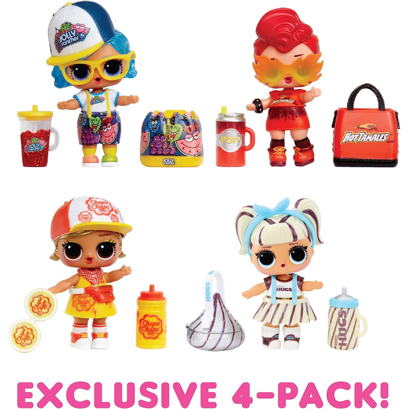 Ігровий набір ЛОЛ Сюрпіз L.O.L. Surprise! Loves Mini Sweets Dolls 4-Pack