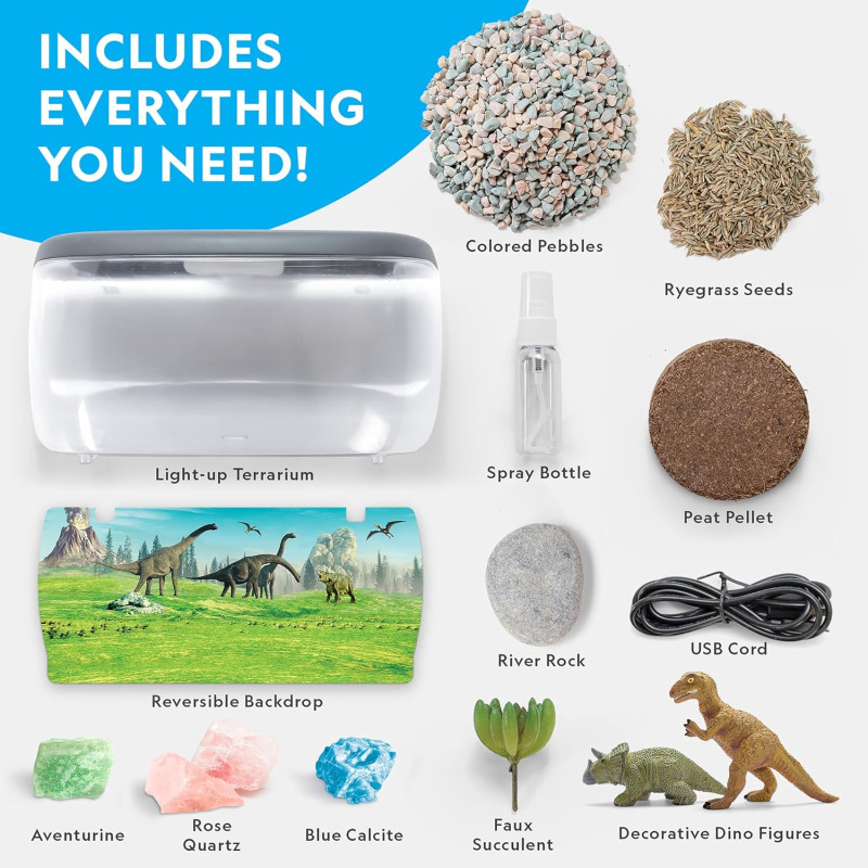 Набір STEM для створення світлового тераріуму National Geographic Light Up Terrarium Kit for Kids