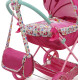 Коляска лялькова із сумкою Бебі Алів Baby Alive Deluxe Classic Doll Pram - Pink  Rainbow