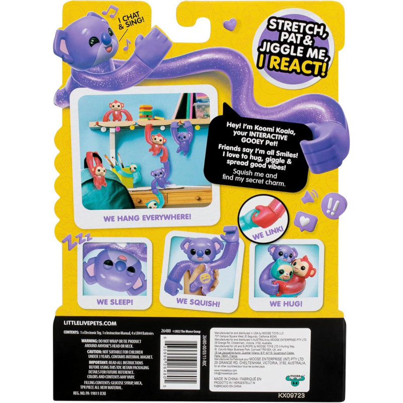 Інтерактивна іграшка-улюбленець Коала Little Live Pets Hug n' Hang Zoogooz - Koomi Koala