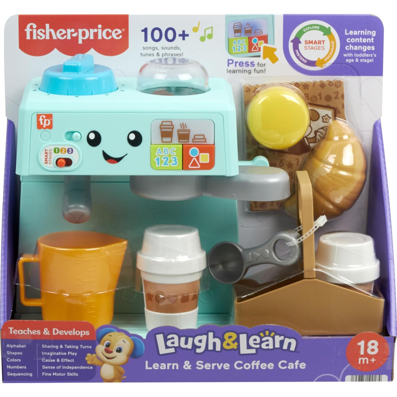 Музичний ігровий набір Кава машинка Fisher Price Laugh Learn Coffee Café Musical Playset
