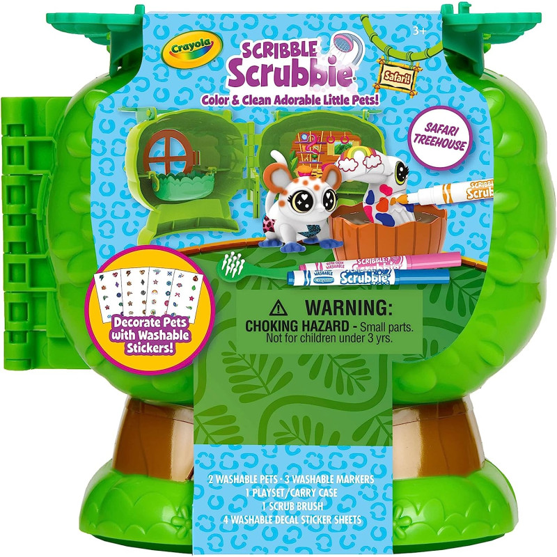 Набір для творчості Крайола Будиночок на дереві Crayola Scribble Scrubbie Pets Safari Treehouse