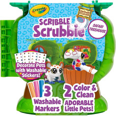 Набір для творчості Крайола Будиночок на дереві Crayola Scribble Scrubbie Pets Safari Treehouse