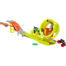 Ігровий набір машинок Hot Wheels Monster Trucks Oversized Skelesaurus Bone Shake HYT07