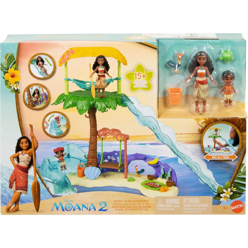 Ігровий набір Пригоди на острові Моани Mattel Disney Moana 2 Toys Moana s Island Adventure Playset