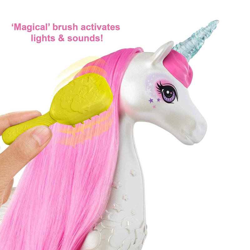 Барбі Дрімпопія Сяючий єдиноріг Barbie Dreamtopia Brush 'n Sparkle Unicorn