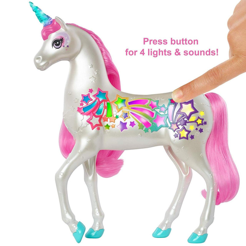 Барбі Дрімпопія Сяючий єдиноріг Barbie Dreamtopia Brush 'n Sparkle Unicorn