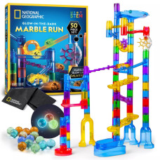 Конструктор STEM Світиться гірка для кульок National Geographic Glow in the Dark Marble Run 50pc