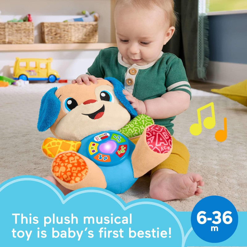 Інтерактивна іграшка розумне цуценя Fisher Price Baby Toy Laugh  Learn Smart Stages Puppy  Musical