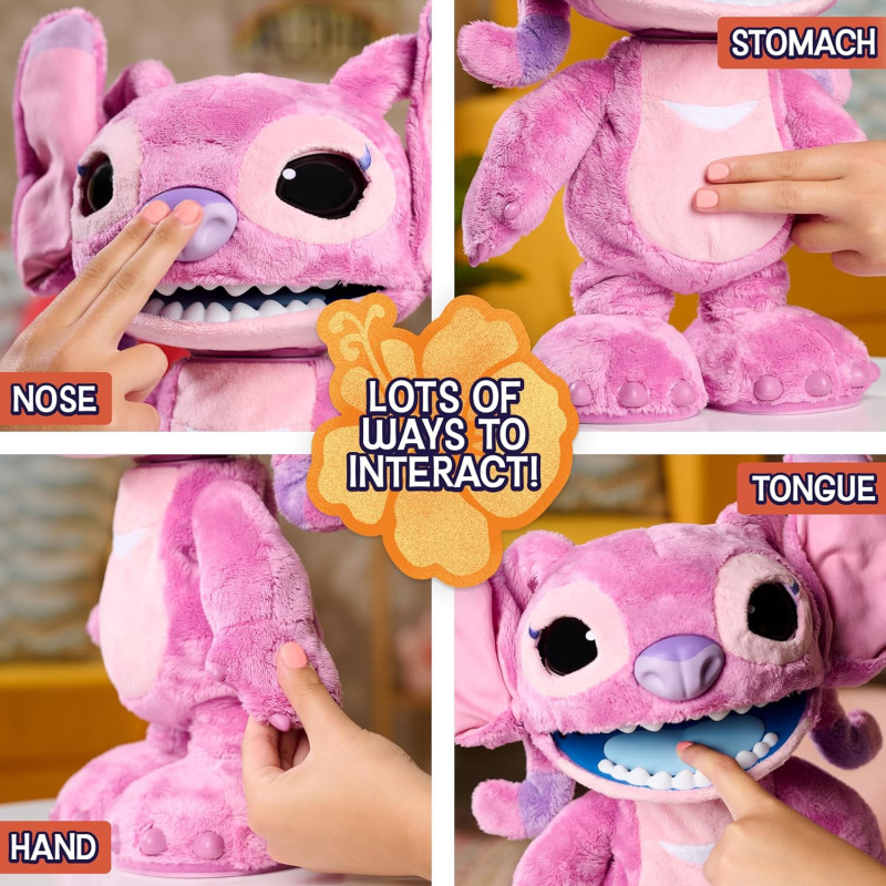 Інтерактивна м'яка іграшка Стич Ангел Disney Stitch Ultimate Angel Interactive 17 Plush 100 Sounds