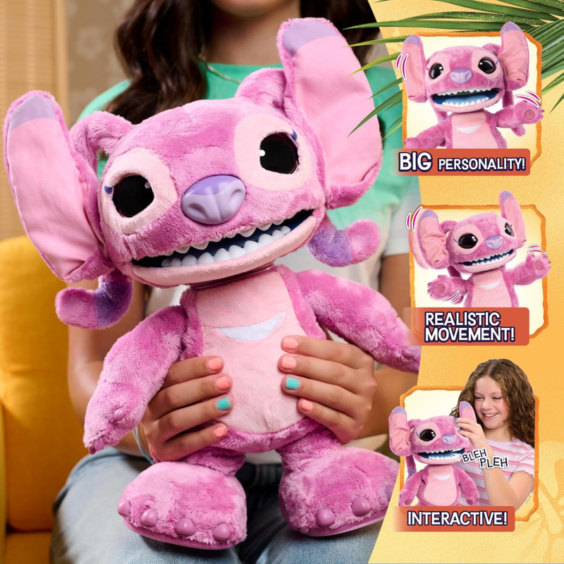 Інтерактивна м'яка іграшка Стич Ангел Disney Stitch Ultimate Angel Interactive 17 Plush 100 Sounds