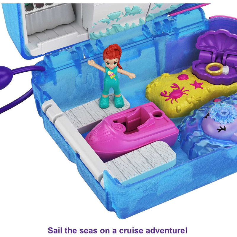 Ігровий набір Поллі Покет Круїзний Лайнер Polly Pocket Pocket World Sweet Sails Cruise Ship Compact 