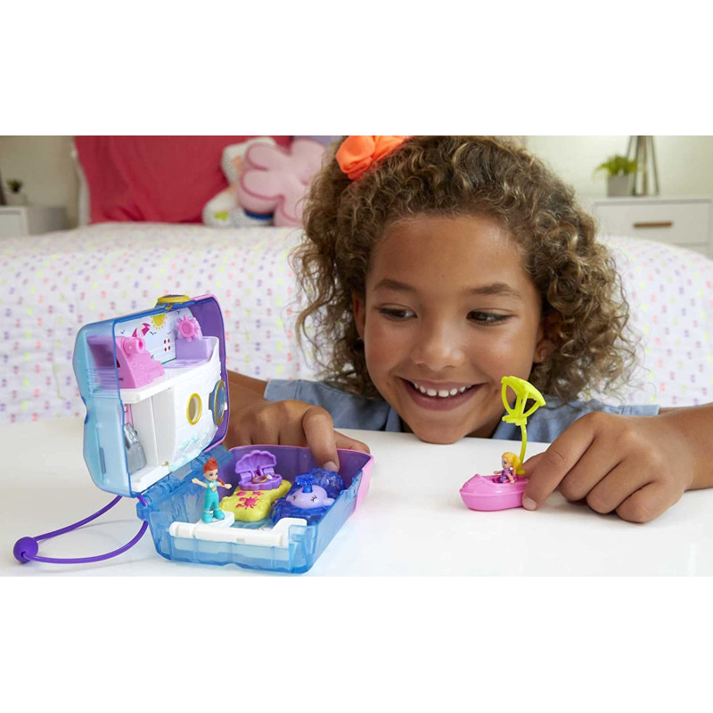 Ігровий набір Поллі Покет Круїзний Лайнер Polly Pocket Pocket World Sweet Sails Cruise Ship Compact 