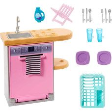 Игровой набор Барби Barbie Furniture  Doll House Decor Set with Dishwasher HJV34