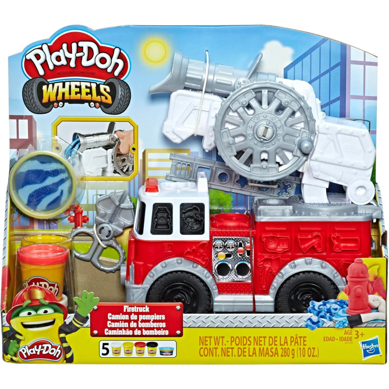 Ігровий набір Пожежна машина та пластилін Play Doh Wheels Fire Truck Toy Vehicle Set E6103