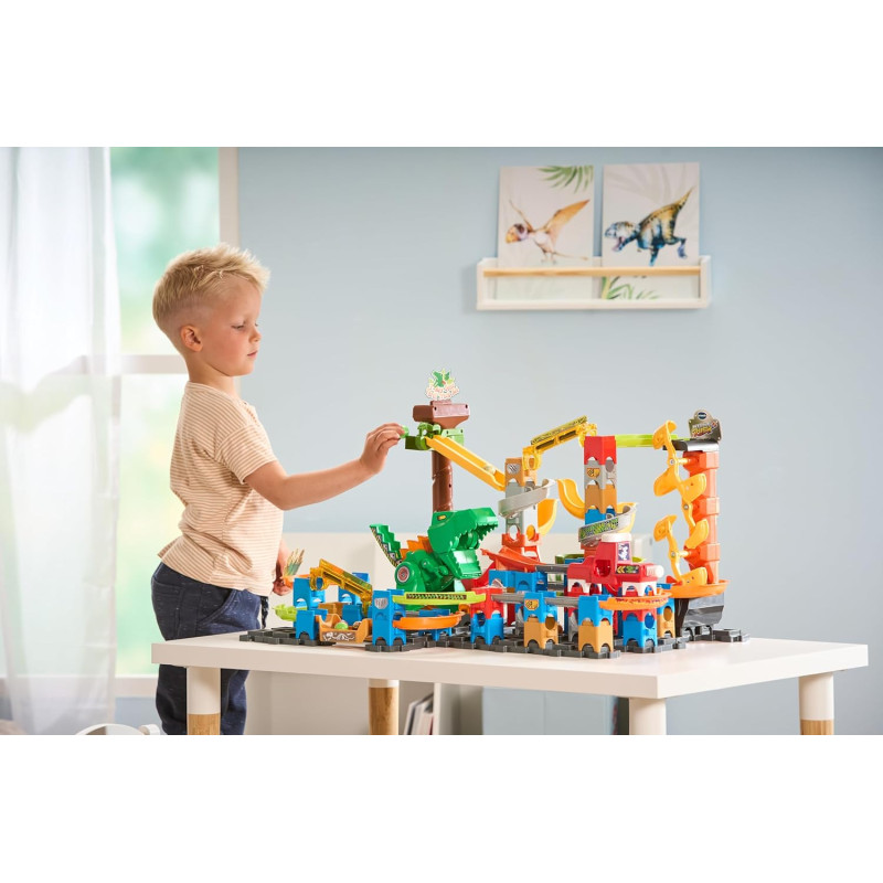 Розвиваючий конструктор лабіринт VTech Marble Rush Magentic Dino Adventure