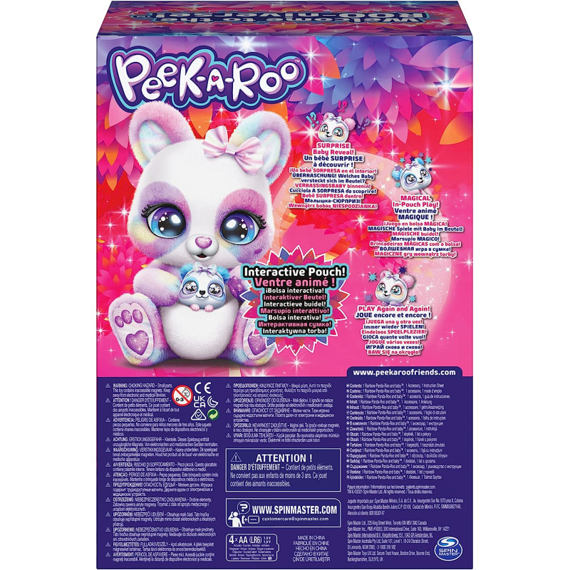 Інтерактивна радужна панда Peek-A-Roo Interactive Rainbow Plush Toy