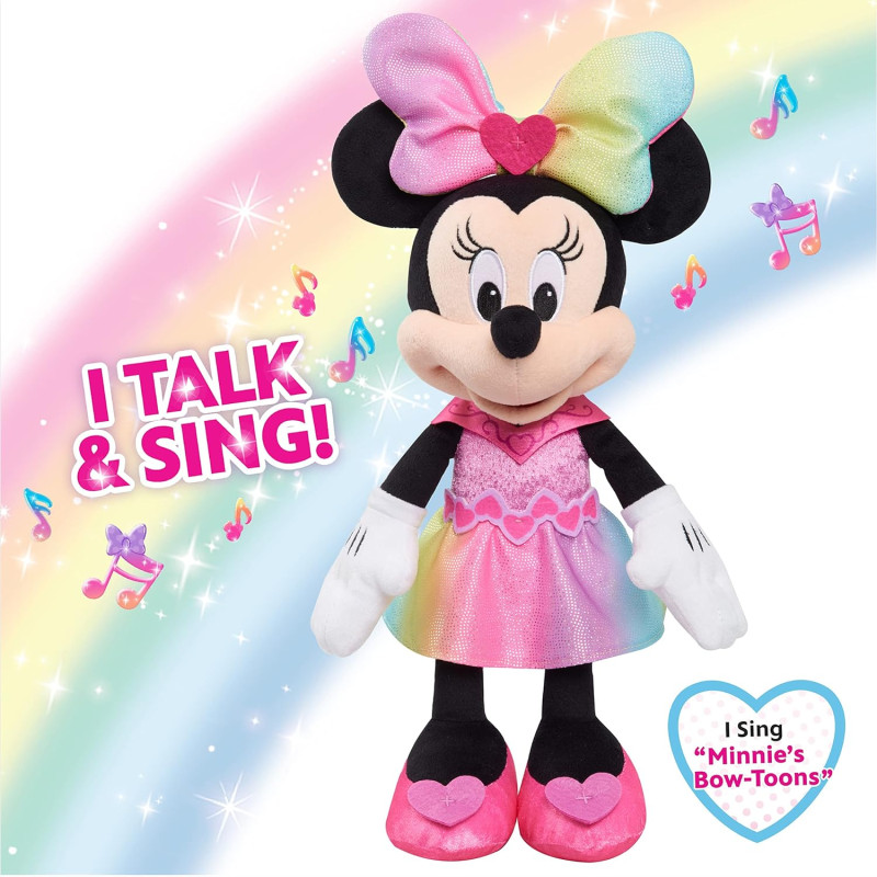 Інтерактивна плюшева іграшка Мінні Маус Disney Junior Minnie Mouse Sparkle and Sing 13 inch Feature Plush