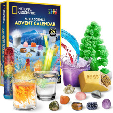 Адвент календарь STEM научные эксперименты NATIONAL GEOGRAPHIC Science Kit  Rock Collection Advent Calendar