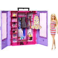 Шафа валіза з лялькою Барбі  Barbie Fashionistas Ultimate Closet Portable Fashion Toy