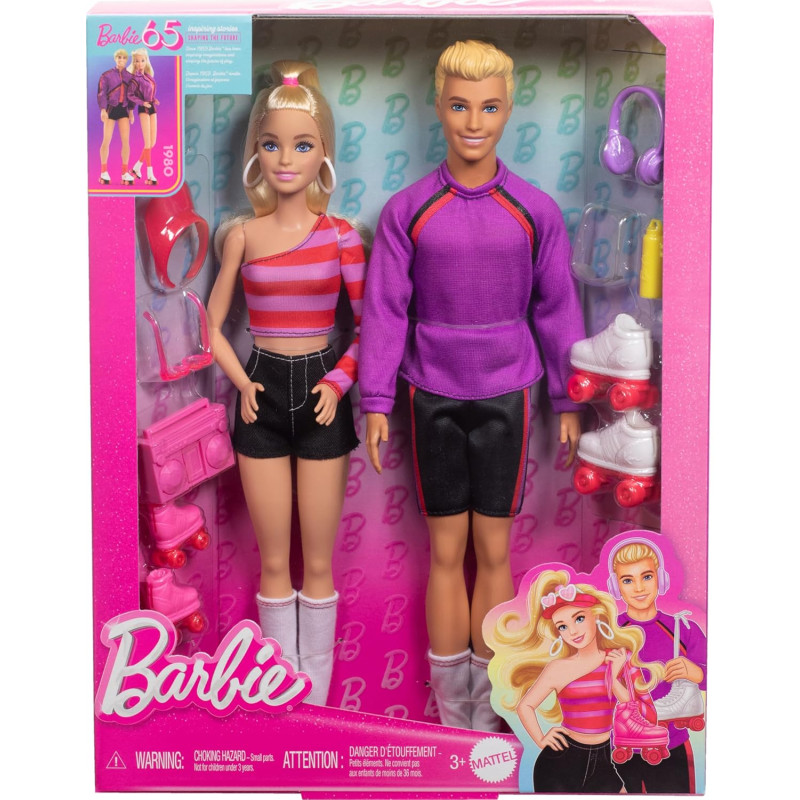 Ігровий набір Барбі та Кен На роликах Barbie Fashionistas Set with 2 Fashion Dolls