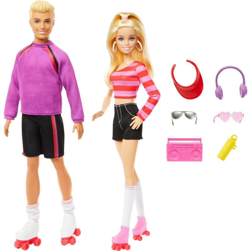 Ігровий набір Барбі та Кен На роликах Barbie Fashionistas Set with 2 Fashion Dolls