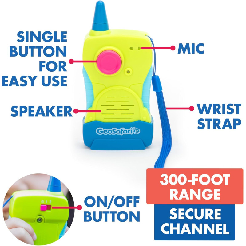 Іграшки для кемпінгу та досліджень Міні рації Educational Insights GeoSafari Jr My First Walkie Talkies