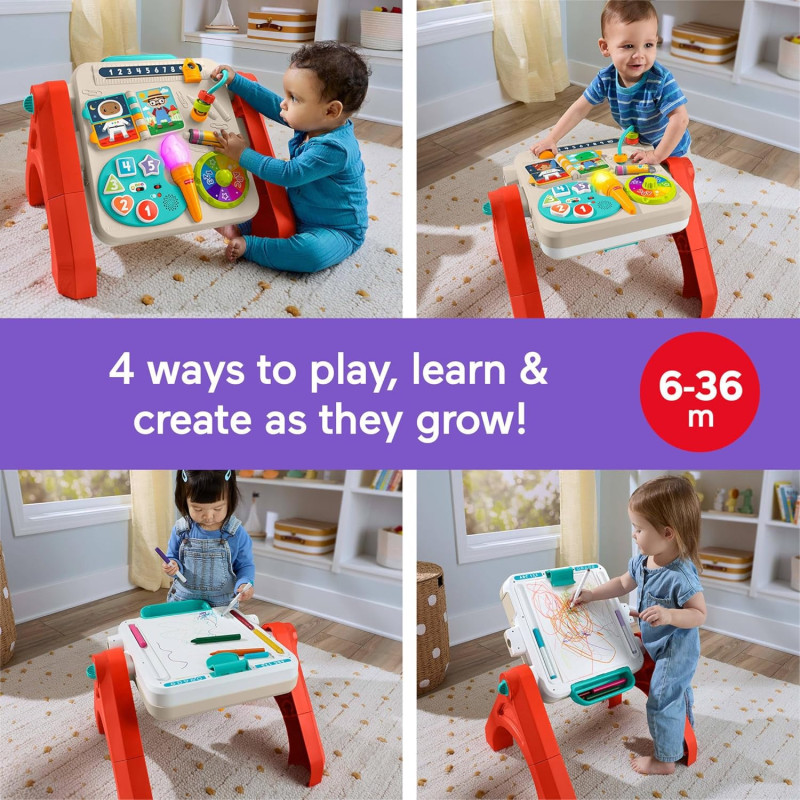Дитячий розвиваючий столик та мольберт Fisher Price Laugh and Learn 4 In 1 Table To Easel