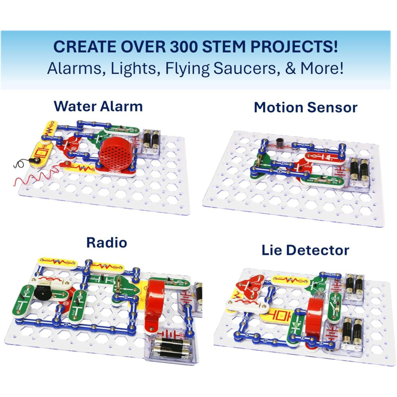 Набір STEM електричний конструктор Snap Circuits Classic SC 300 Electronics Exploration Kit STEM Educational