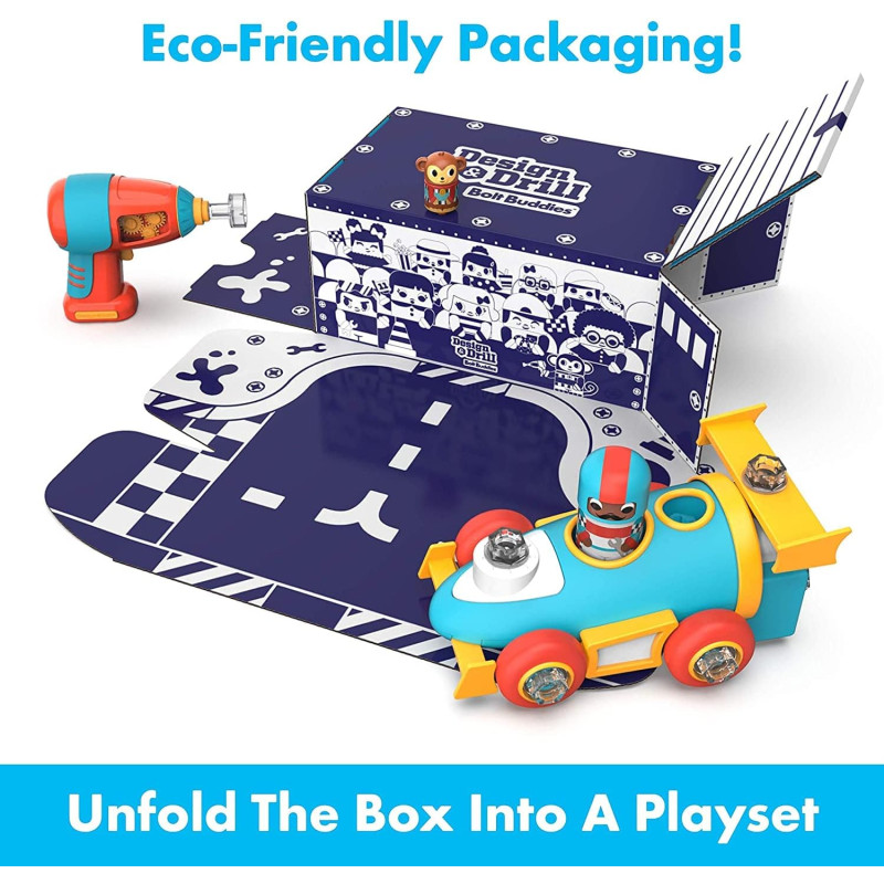 Розвиваюча іграшка Гоночний автомобіль Educational Insights Design Drill Bolt Buddies Race Car