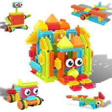 Навчальна іграшка Конструктор PicassoTiles 120pcs Hedgehog Interlocking Building Blocks