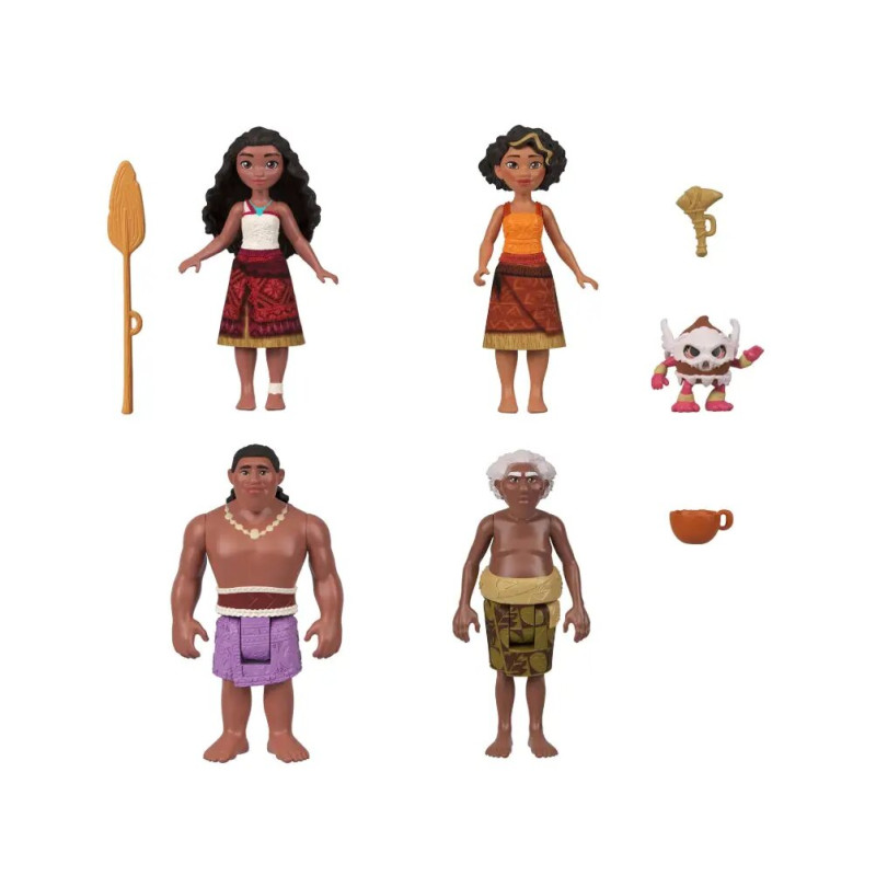 Ігровий набір ляльок Моана Mattel Disney Moana 2 Toys Moana s Canoe Crew Playset