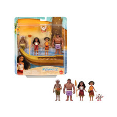 Ігровий набір ляльок Моана Mattel Disney Moana 2 Toys Moana s Canoe Crew Playset