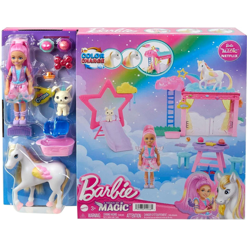 Ігровий набір Барбі Челсі Пегас Barbie A Touch of Magic Chelsea Small Doll & Pegasus