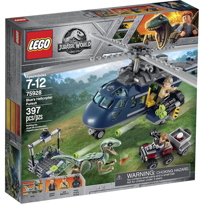 Конструктор Лего Переслідування на гелікоптері LEGO Jurassic World Blue's Helicopter Pursuit 75928
