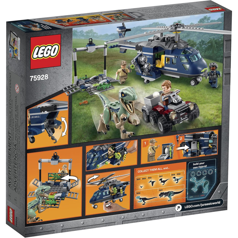 Конструктор Лего Переслідування на гелікоптері LEGO Jurassic World Blue's Helicopter Pursuit 75928