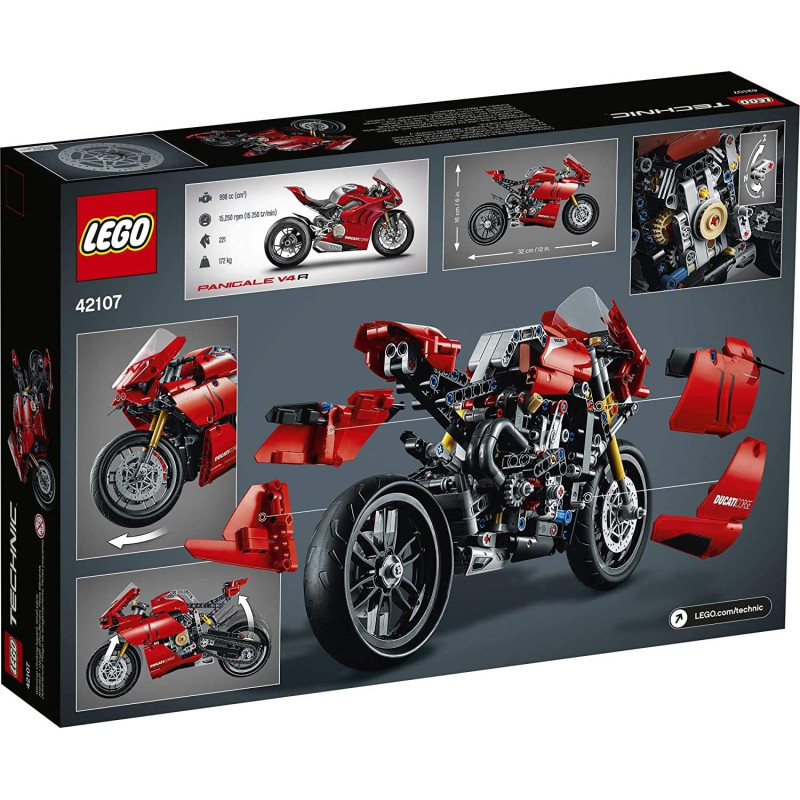 Конструктор Лего Мотоцикл LEGO TECHNIC Ducati Panigale V4 R 42107