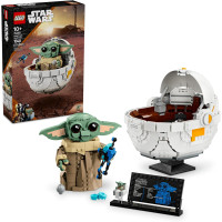 Конструктор Лего Ґроґу в повітряній колисці LEGO Star Wars Grogu with Hover Pram Building 75403