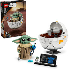 Конструктор Лего Ґроґу в повітряній колисці LEGO Star Wars Grogu with Hover Pram Building 75403