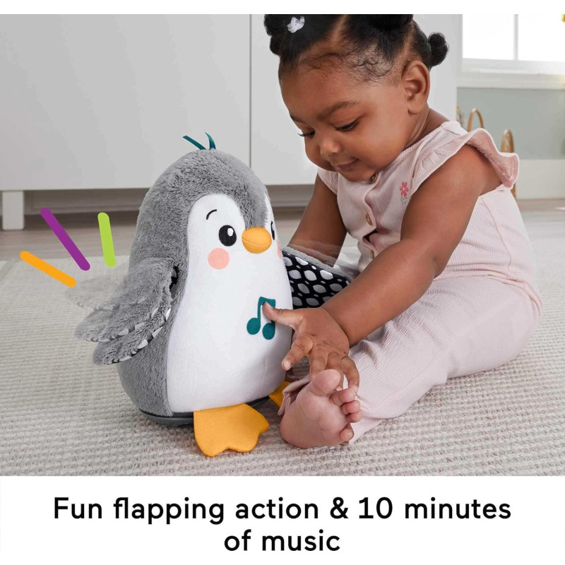 М'яка музична іграшка Пінгвін Fisher-Price Plush Baby Toy Flap & Wobble Penguin