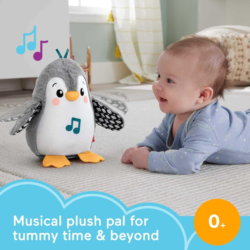 М'яка музична іграшка Пінгвін Fisher-Price Plush Baby Toy Flap & Wobble Penguin