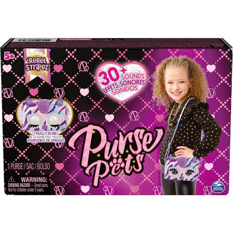 Інтерактивна сумочка Зебра Purse Pets Metallic Mood Rebel Stripez 6066596
