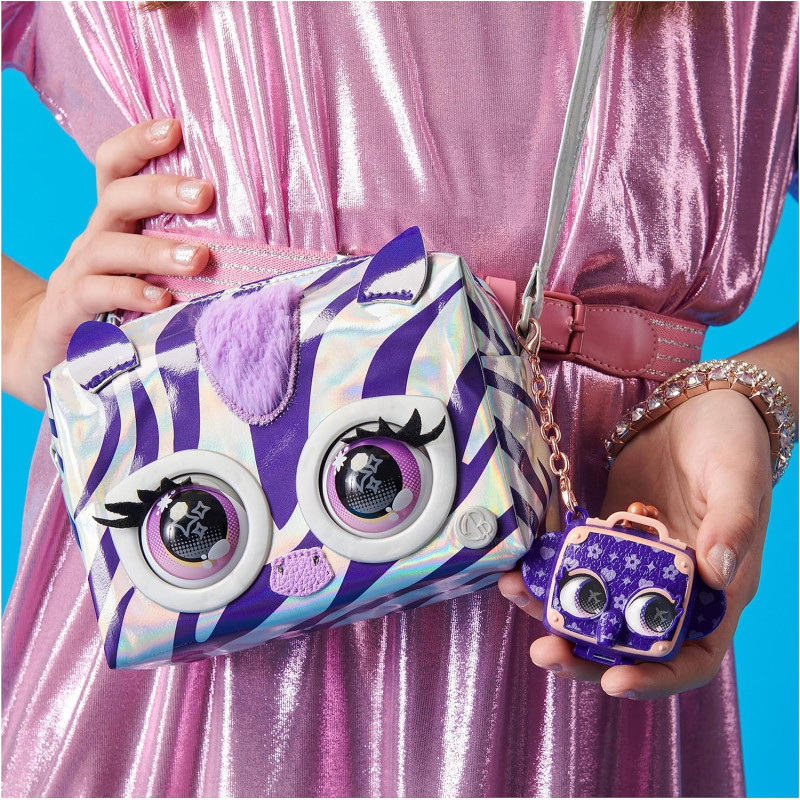 Інтерактивна сумочка Зебра Purse Pets Metallic Mood Rebel Stripez 6066596