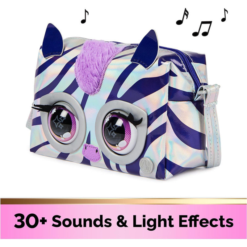 Інтерактивна сумочка Зебра Purse Pets Metallic Mood Rebel Stripez 6066596