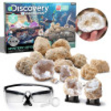 Набір STEM для пошуку справжніх кристалів Discovery Crack Open Geode Kit Mystery Crystal STEM Science Set