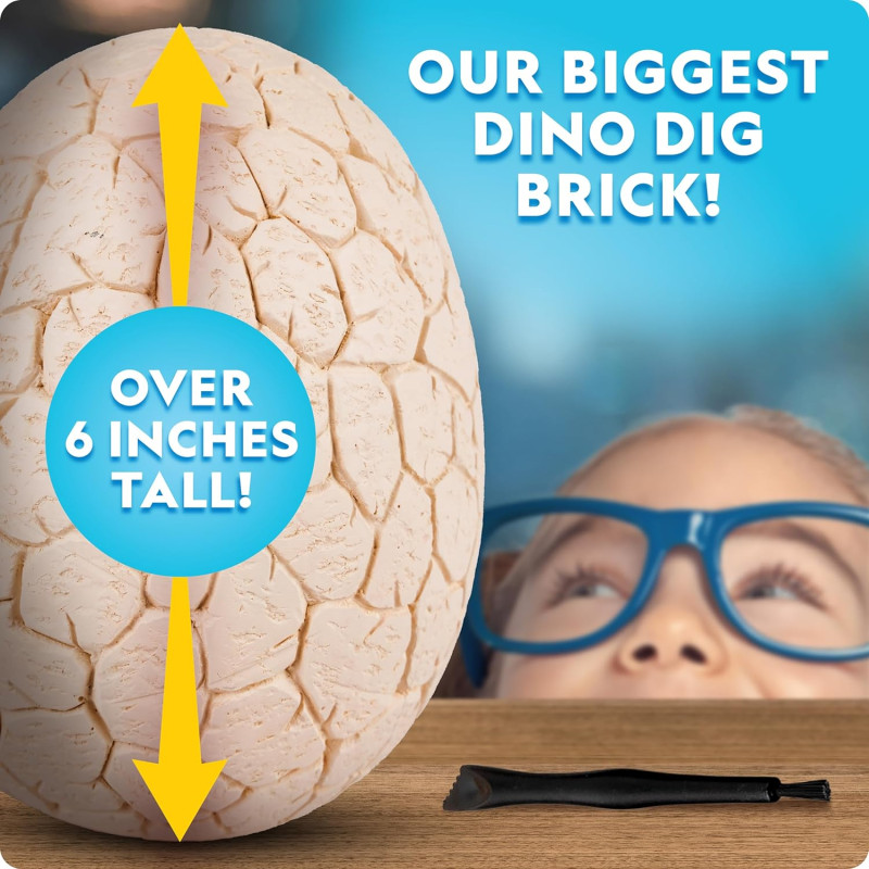 Ігровий набір STEM Розкопки динозавра National Geographic Jumbo Dinosaur Egg Dig Kit  Excavate 12 Figures